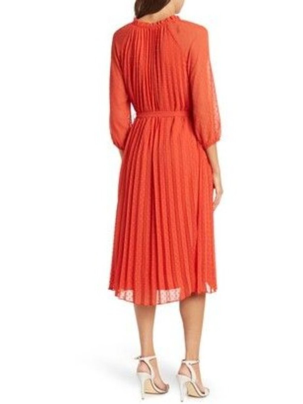 Nanette Pleta Cup Size 6 Boho Hippie Festival Whimsy Print Dress Orange - Picture 7 of 13